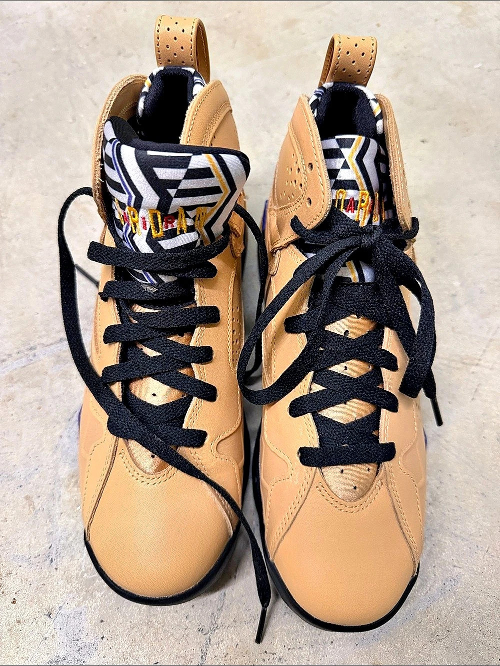 Nike Air Jordan 7 Retro Sneakers Brown & Black US 6.5Y New no box